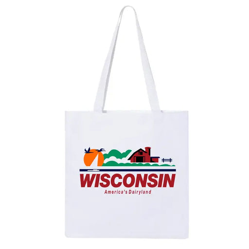 Wisconsin License Plate Tote Bag | Shopping Bag