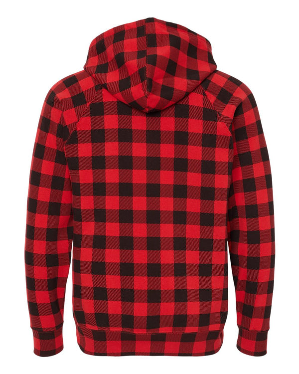 I'm Not Drunk I'm From Wisconsin Unisex Red Plaid Hoodie