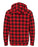 Up North Wisconsin Unisex Red Buffalo Plaid Hoodie