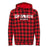 Up North Wisconsin Unisex Red Buffalo Plaid Hoodie