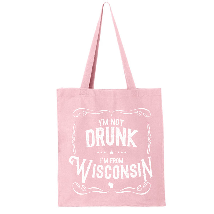 I'm Not Drunk I'm From Wisconsin Tote | Shopping Bag 14L