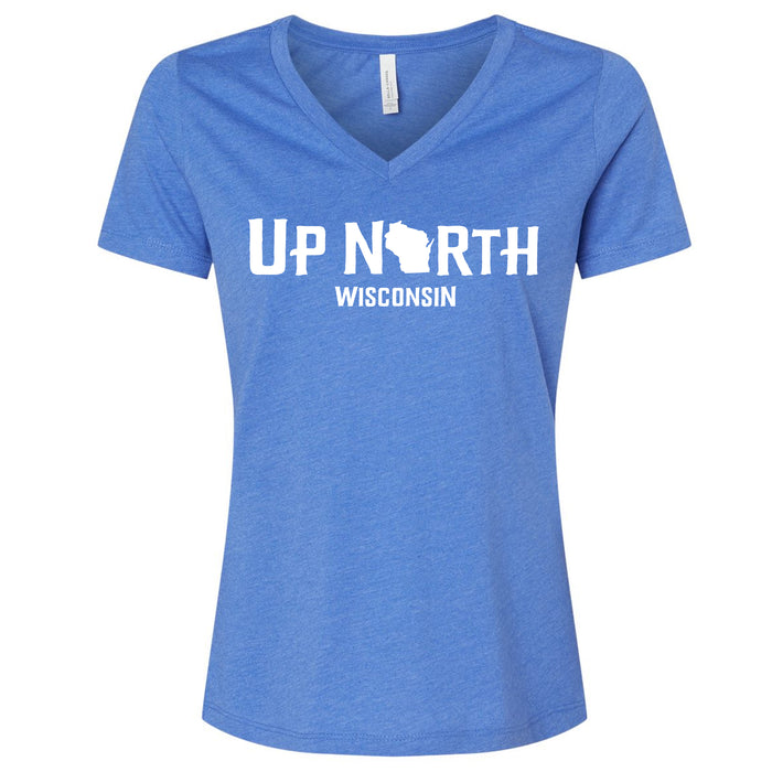 Up North Wisconsin Woman's V-Neck T-Shirt