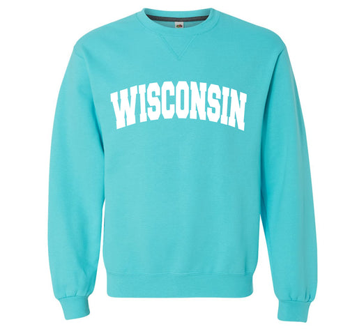 Wisconsin Sporty Unisex Pullover Fleece Sweatshirt