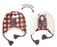 Pink Moose/Brown Bear Kids Winter Hat