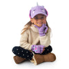 Unicorn Knit Fingerless Gloves w/ Finger Flap