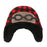 Black Bear/Aviator Reversible Kids Sherpa Hat