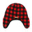 Black Bear/Aviator Reversible Kids Sherpa Hat