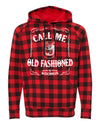 Call Me Old Fashioned Unisex Red Plaid Hoodie