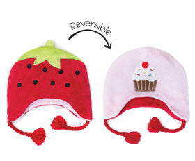Strawberry/Cupcake Kids Winter Hat