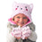 Cat/Super Hero Kids Reversible Sherpa Hat