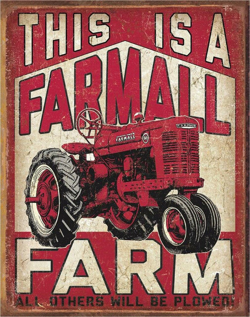 This is a Farmall Farm Sign Indoor/Outdoor