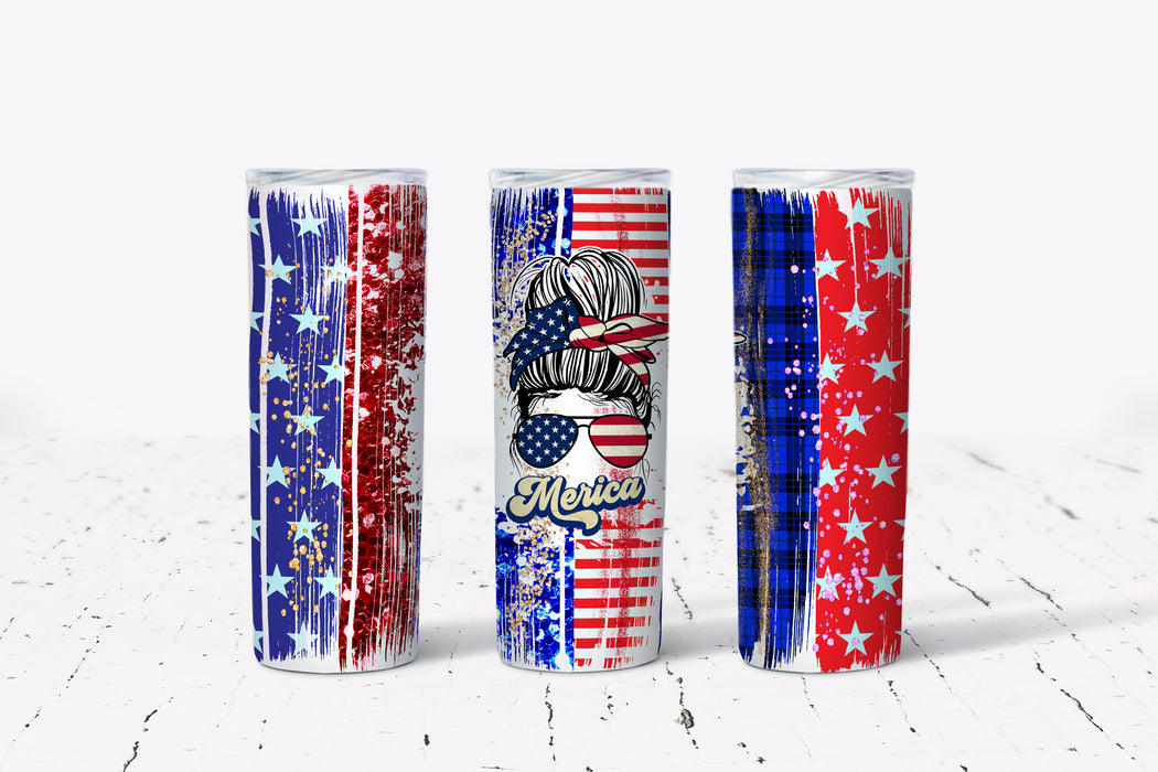 Merica Patriotic Stainless Steel Tumbler Hot/Cold Thermos