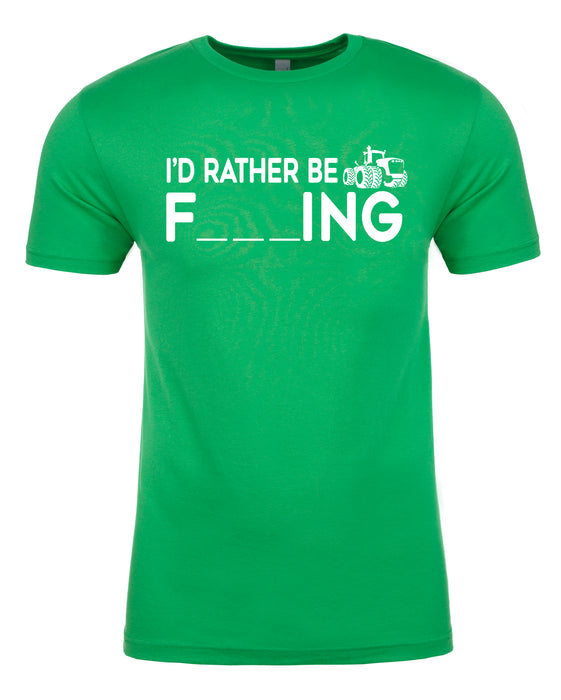 I'd Rather Be Farming Funny Unisex T-Shirt