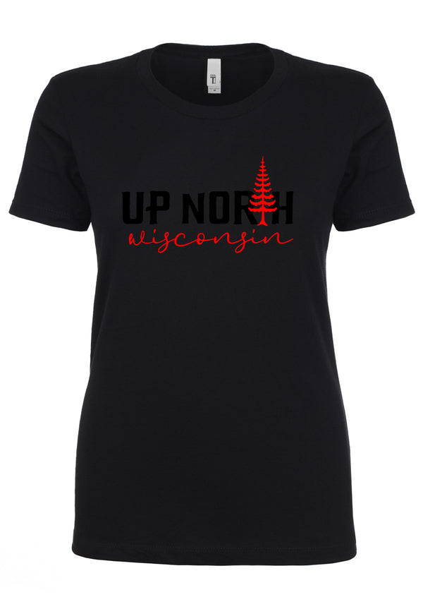 Up North Wisconsin Ladies T-Shirt