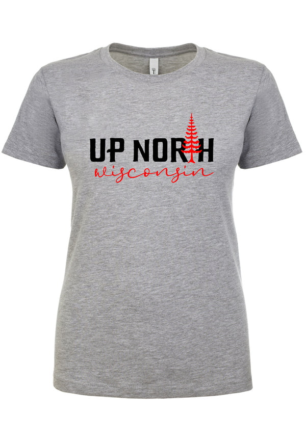 Up North Wisconsin Ladies T-Shirt