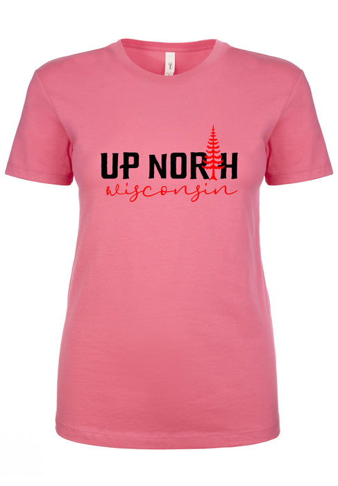 Up North Wisconsin Ladies T-Shirt