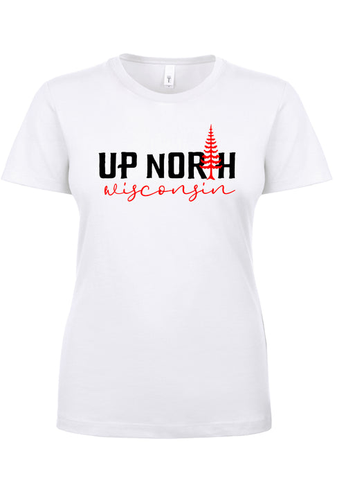 Up North Wisconsin Ladies T-Shirt