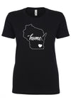Home, Wisconsin Ladies T-Shirt