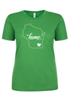 Home, Wisconsin Ladies T-Shirt