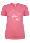 Home, Wisconsin Ladies T-Shirt
