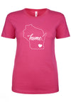 Home, Wisconsin Ladies T-Shirt