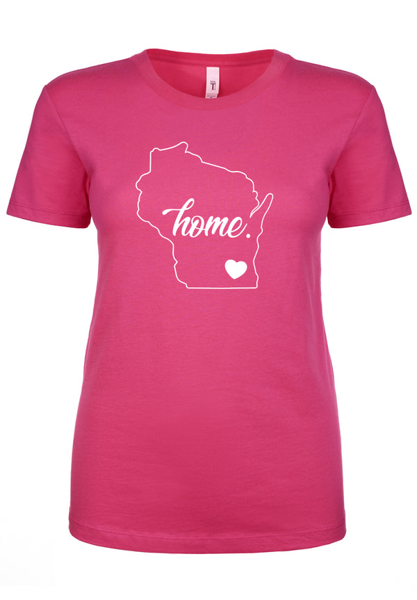 Home, Wisconsin Ladies T-Shirt