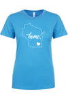 Home, Wisconsin Ladies T-Shirt