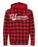 Wisconsin Unisex Red Plaid Hoodie